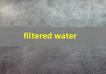  filtered water
